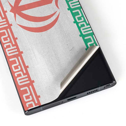 Iran Flag Distressed Galaxy S25 Ultra Skin